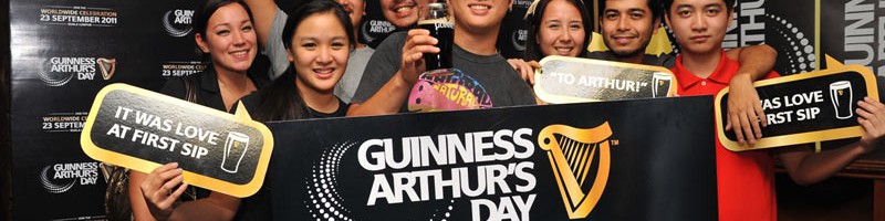 To Arthur! Winners of Guinness Arthur Day VIP Passes for the big party in KL