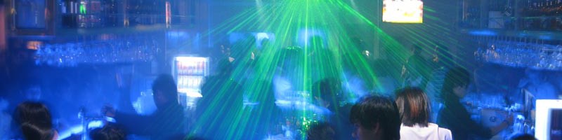 Laser lighting at Ice Bar 1Borneo