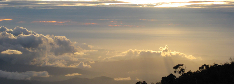 Sabah's amazing sunsets are even more so from Mt. Kinabalu